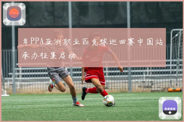 年PPA亚洲职业匹克球巡回赛中国站承办征集启动